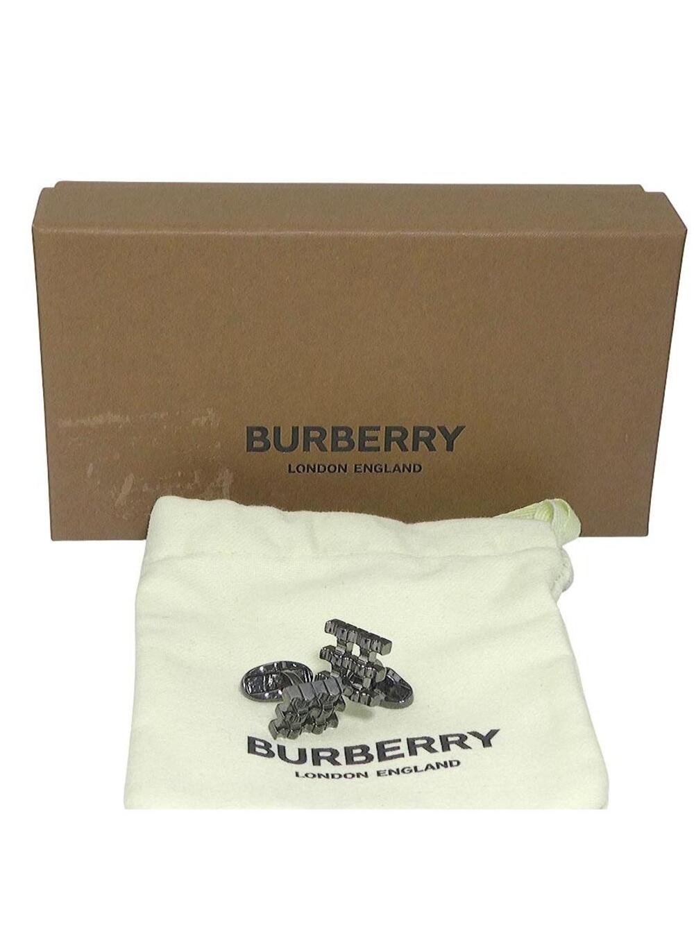 Auth Burberry Cufflinks Gunmetal Metal #284444B93B - Picture 8 of 8